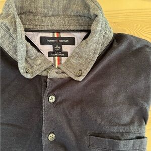 Tommy Hilfiger Men's Marine Blue Button Down Shirt